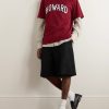 Howard Appliquéd Printed Organic Cotton-Jersey T-Shirt - OU