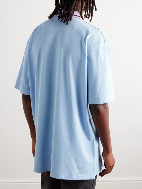 Logo-Embroidered Organic Cotton-Piqué Polo Shirt - BK Logo-Embroidered Organic Cotton-Piqué Polo Shirt - BK