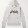 Howard Appliquéd Embroidered Cotton-Jersey Hoodie Howard Appliquéd Embroidered Cotton-Jersey Hoodie