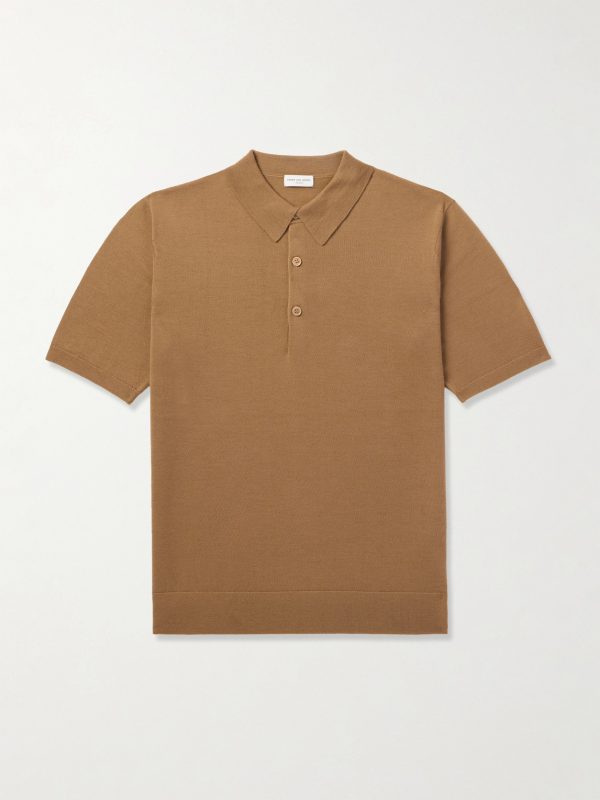 Slim-Fit Merino Wool Polo Shirt Slim-Fit Merino Wool Polo Shirt