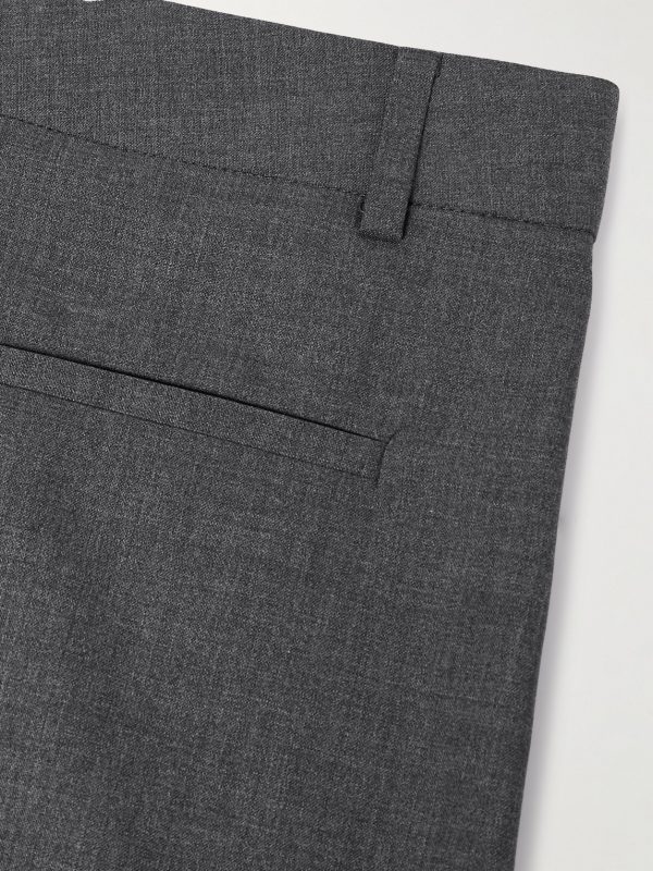Straight-Leg Cropped Wool Trousers - CU Straight-Leg Cropped Wool Trousers - CU
