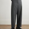 Straight-Leg Cropped Wool Trousers - FR Straight-Leg Cropped Wool Trousers - FR