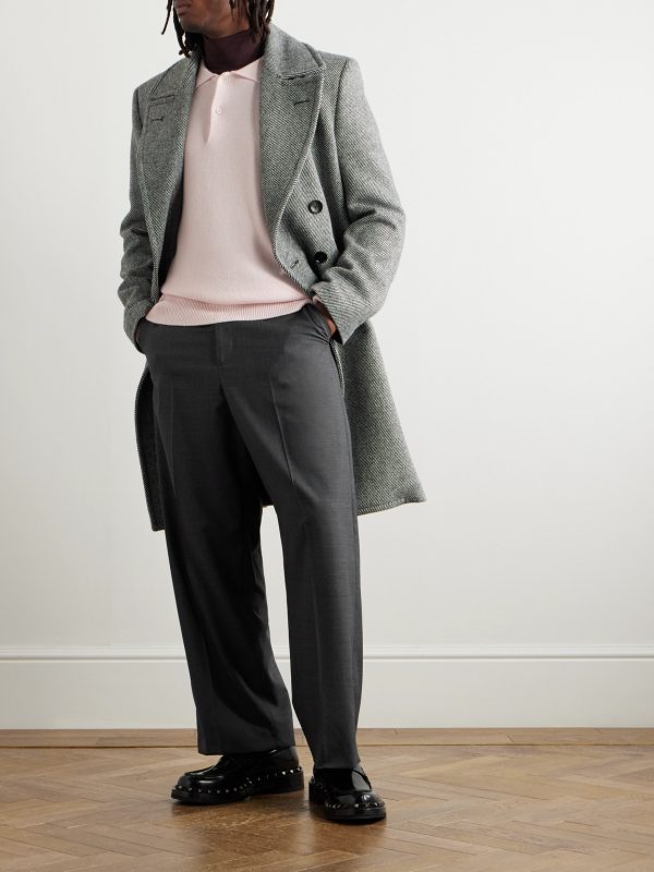 Straight-Leg Cropped Wool Trousers - OU Straight-Leg Cropped Wool Trousers - OU