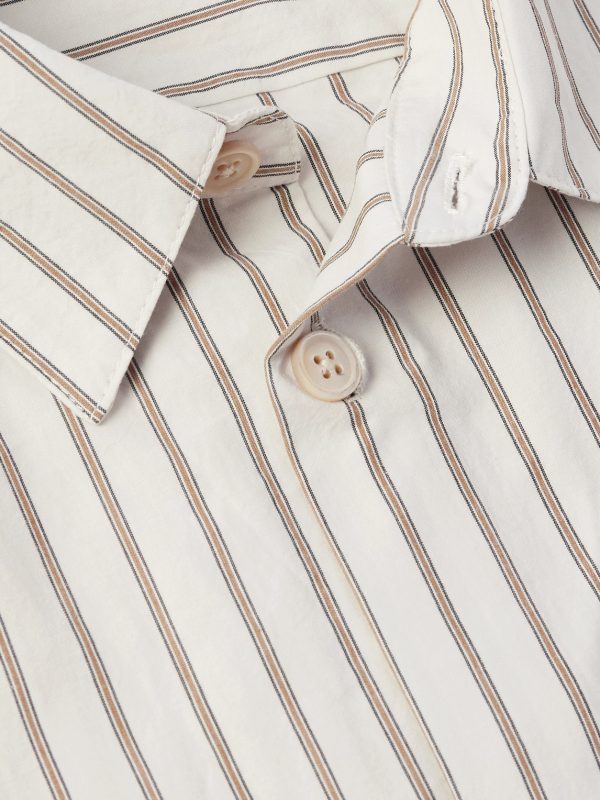 Striped Cotton-Poplin Shirt - CU Striped Cotton-Poplin Shirt - CU