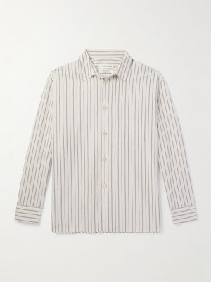 Striped Cotton-Poplin Shirt Striped Cotton-Poplin Shirt
