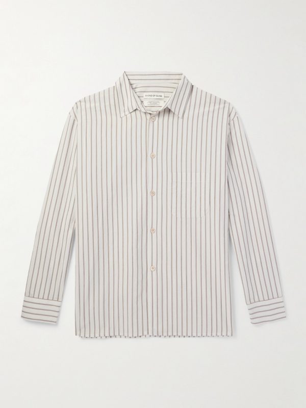 Striped Cotton-Poplin Shirt Striped Cotton-Poplin Shirt