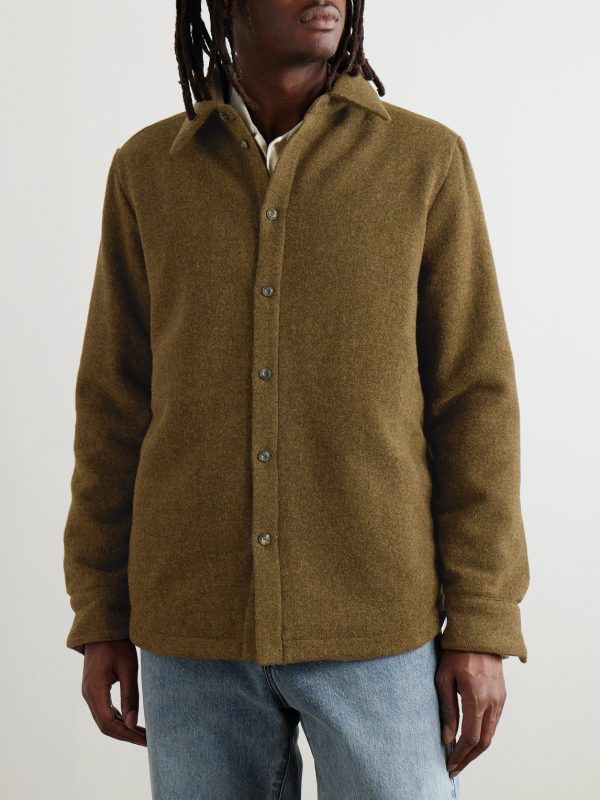 Marani Padded Virgin Wool-Felt Overshirt - FR Marani Padded Virgin Wool-Felt Overshirt - FR