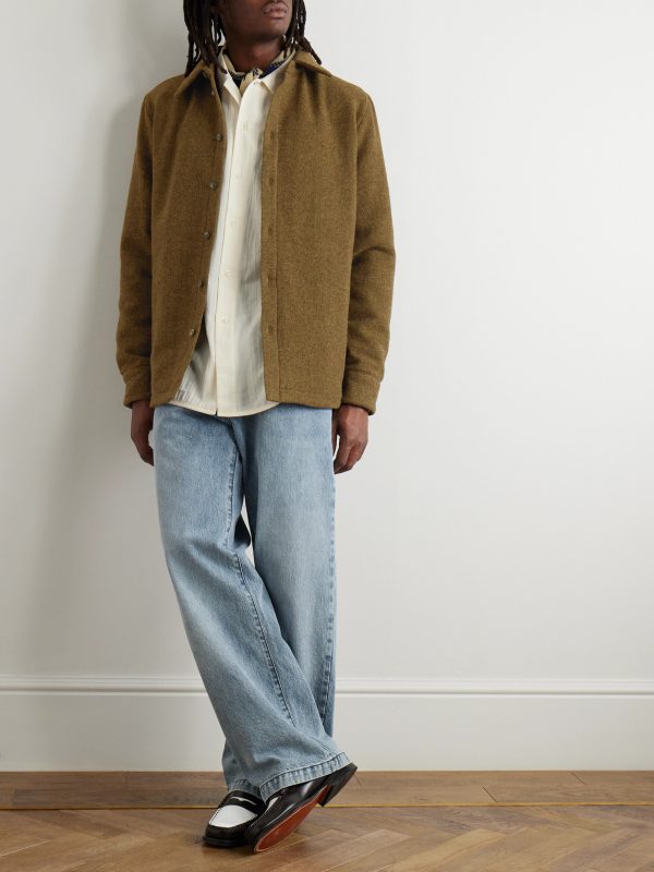 Marani Padded Virgin Wool-Felt Overshirt - OU Marani Padded Virgin Wool-Felt Overshirt - OU