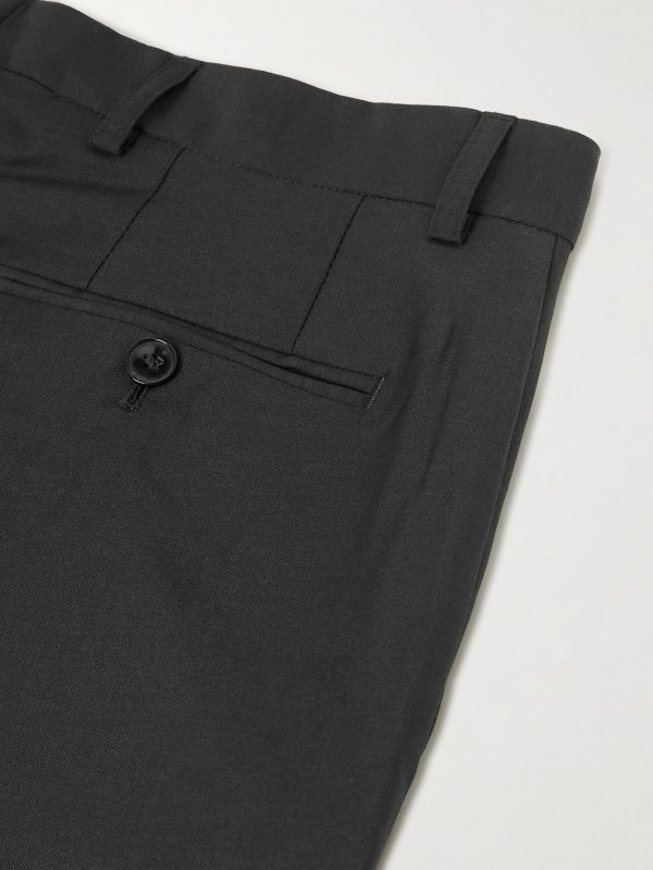 Straight-Leg Pleated Virgin Wool and Mohair-Blend Suit Trousers - CU Straight-Leg Pleated Virgin Wool and Mohair-Blend Suit Trousers - CU