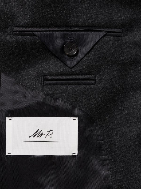 Slim-Fit Wool-Flannel Suit Jacket - E2 Slim-Fit Wool-Flannel Suit Jacket - E2
