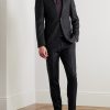 Slim-Fit Wool-Flannel Suit Jacket - OU Slim-Fit Wool-Flannel Suit Jacket - OU
