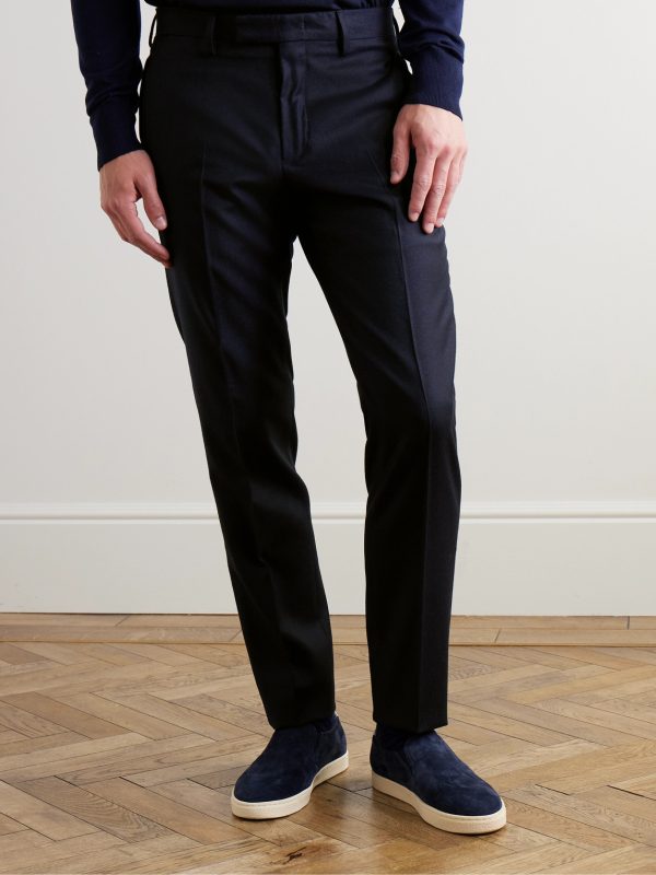 Philip Slim-Fit Straight-Leg Wool-Flannel Suit Trousers - FR Philip Slim-Fit Straight-Leg Wool-Flannel Suit Trousers - FR