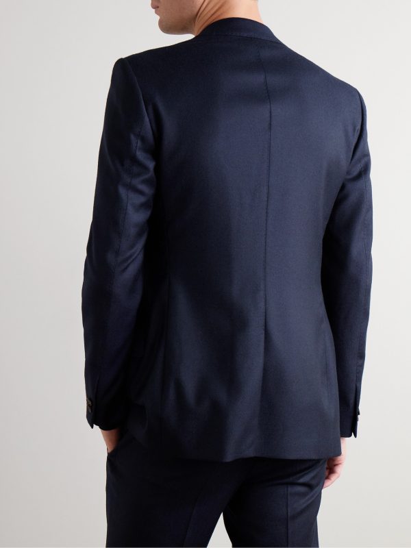 Slim-Fit Wool-Flannel Suit Jacket - BK Slim-Fit Wool-Flannel Suit Jacket - BK