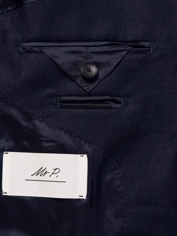Slim-Fit Wool-Flannel Suit Jacket - E2 Slim-Fit Wool-Flannel Suit Jacket - E2