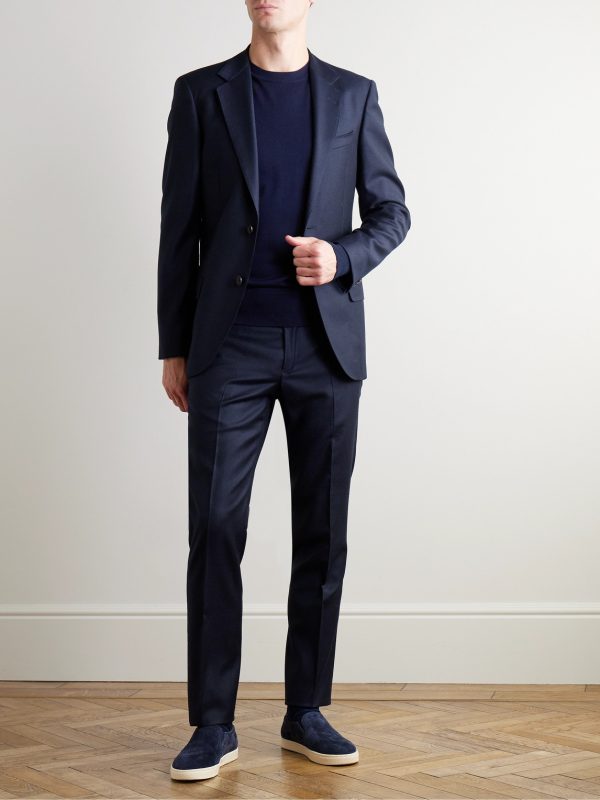 Slim-Fit Wool-Flannel Suit Jacket - OU Slim-Fit Wool-Flannel Suit Jacket - OU