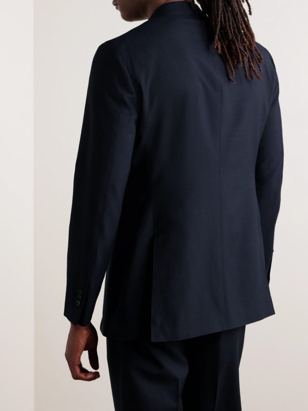 Slim-Fit Wool, Linen and Silk-Blend Suit Jacket - BK Slim-Fit Wool, Linen and Silk-Blend Suit Jacket - BK