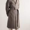 Belted Wool-Twill Coat - FR