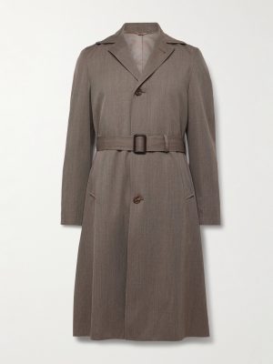 Belted Wool-Twill Coat Belted Wool-Twill Coat