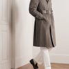 Belted Wool-Twill Coat - OU