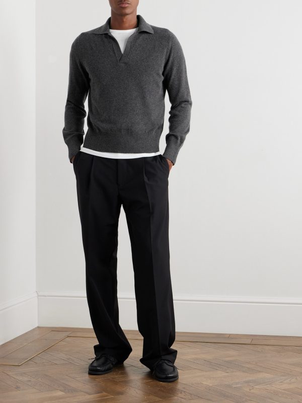 Cashmere Polo Shirt - OU Cashmere Polo Shirt - OU