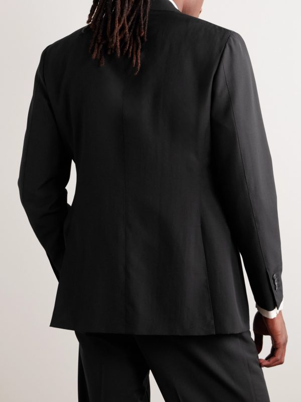 Slim-Fit Wool, Mohair and Linen-Blend Suit Jacket - BK Slim-Fit Wool, Mohair and Linen-Blend Suit Jacket - BK