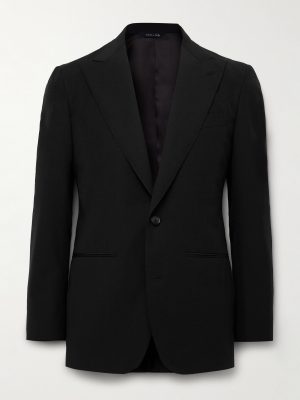 Slim-Fit Wool, Mohair and Linen-Blend Suit Jacket