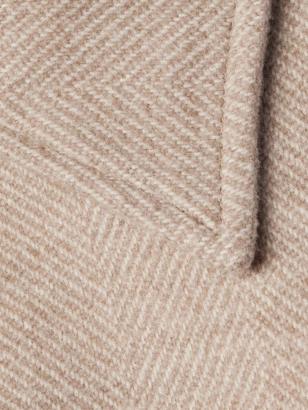 Belted Herringbone Wool Coat - CU Belted Herringbone Wool Coat - CU
