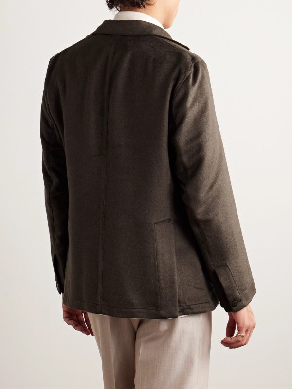 Unstructured Brushed-Silk Blazer - BK