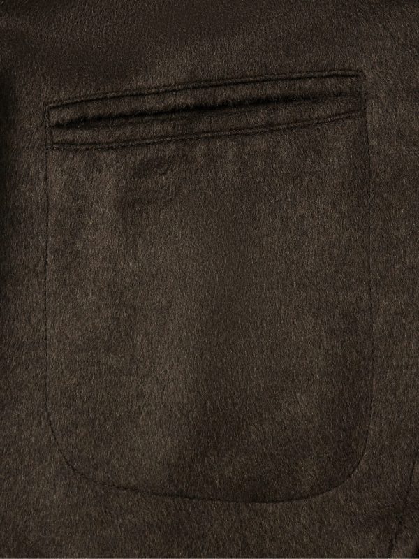 Unstructured Brushed-Silk Blazer - E1