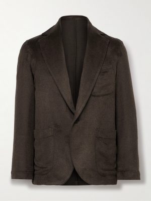 Unstructured Brushed-Silk Blazer Unstructured Brushed-Silk Blazer