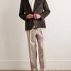 Unstructured Brushed-Silk Blazer - OU