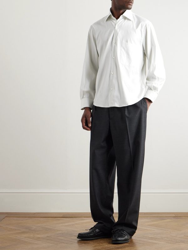 Striped Cotton-Twill Shirt - OU