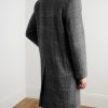 Checked Virgin Wool-Blend Coat - BK