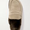 David Shearling-Lined Suede Slippers - E2 David Shearling-Lined Suede Slippers - E2