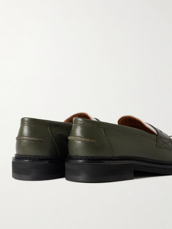 Jacques Two-Tone Leather Penny Loafers - BK Jacques Two-Tone Leather Penny Loafers - BK