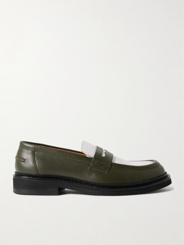 Jacques Two-Tone Leather Penny Loafers Jacques Two-Tone Leather Penny Loafers