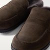 David Shearling-Lined Suede Slippers - CU David Shearling-Lined Suede Slippers - CU