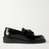 Jacques Fringed Tasselled Glossed-Leather Loafers Jacques Fringed Tasselled Glossed-Leather Loafers