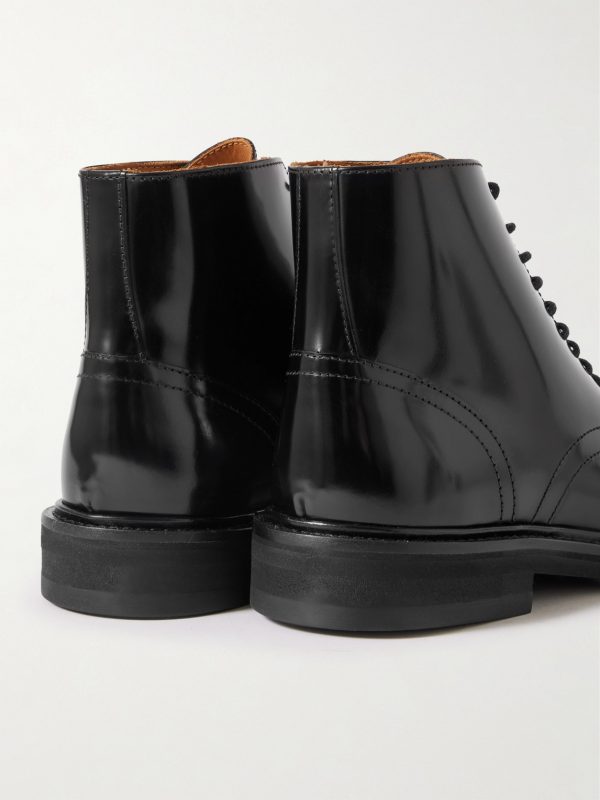 Jacques Glossed-Leather Boots - BK
