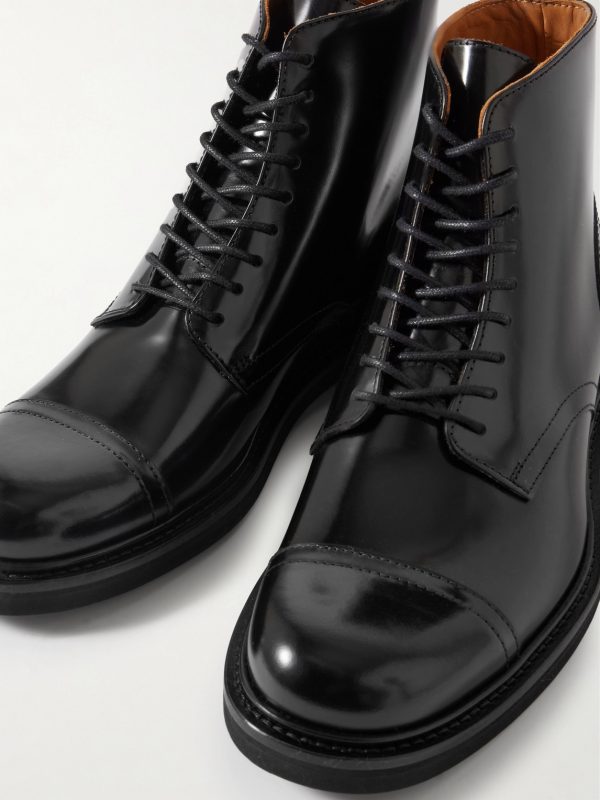 Jacques Glossed-Leather Boots - CU