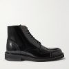 Jacques Glossed-Leather Boots