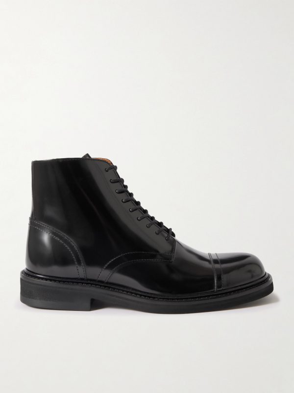 Jacques Glossed-Leather Boots