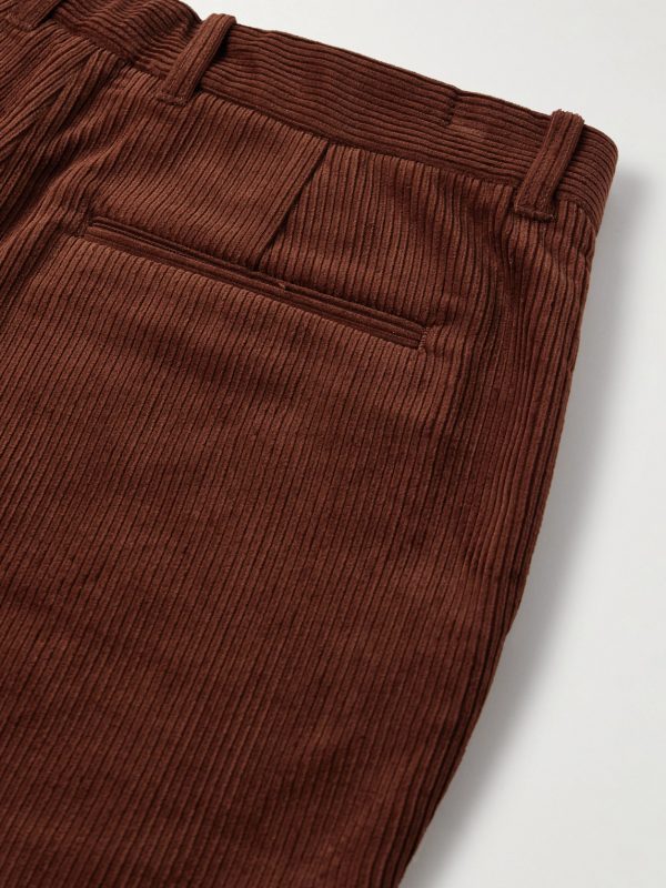 Edward Straight-Leg Organic Cotton-Corduroy Trousers - CU
