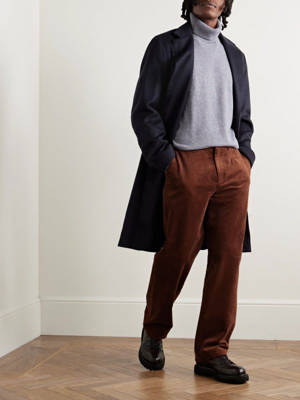 Edward Straight-Leg Organic Cotton-Corduroy Trousers - OU