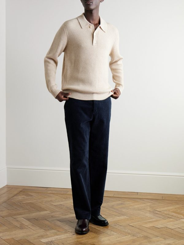Edward Wide-Leg Organic Cotton-Corduroy Trousers - OU