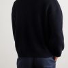 Deck Ribbed Wool-Blend Zip-Up Cardigan - BK
