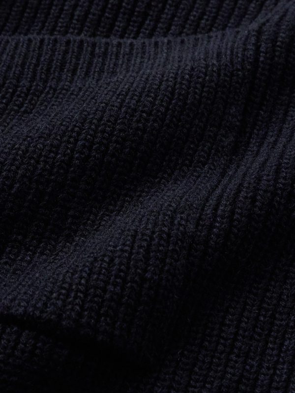 Deck Ribbed Wool-Blend Zip-Up Cardigan - E1