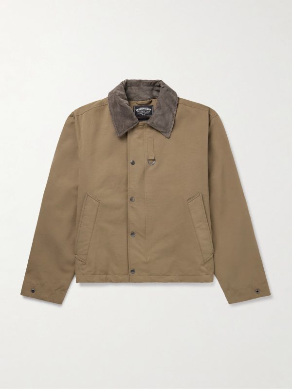 Heritage Corduroy-Trimmed Cotton-Blend Jacket