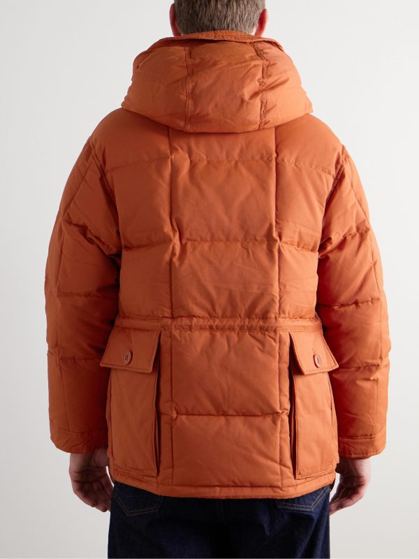 Karakoram Quilted Cotton-Blend Hooded Down Jacket - BK