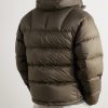 Altavia Slim-Fit Quilted Nylon Hooded Down Jacket - BK